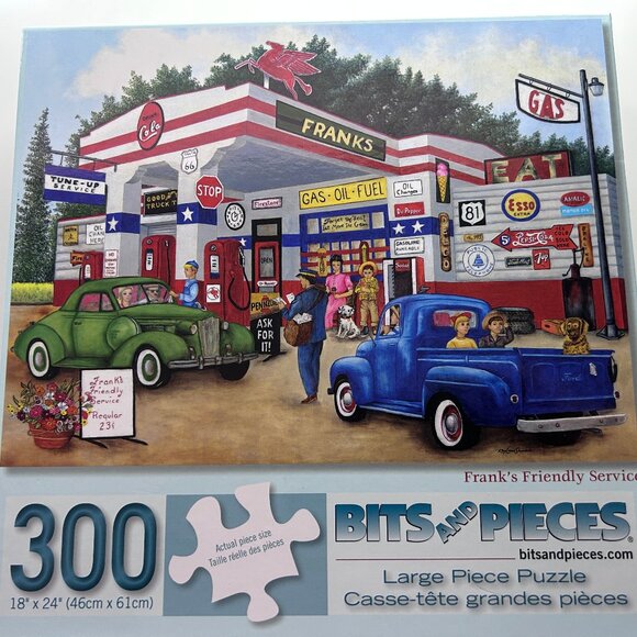 BITS AND PIECES 100902 Jigsaw Puzzles LRG 300 Pieces Farm-Gas-Summer Set of 3 ** - Picture 3 of 5